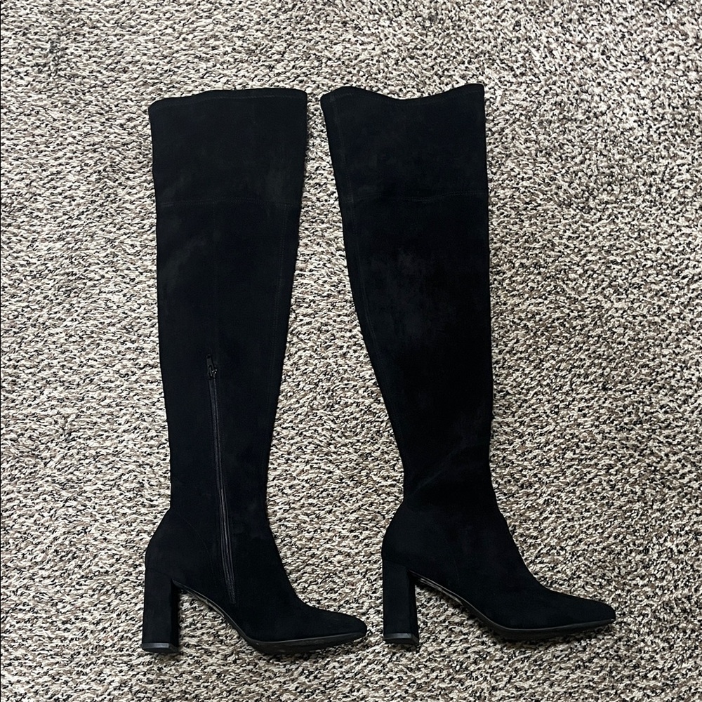 Jeffrey Campbell Elegant Black Over the Knee Boots